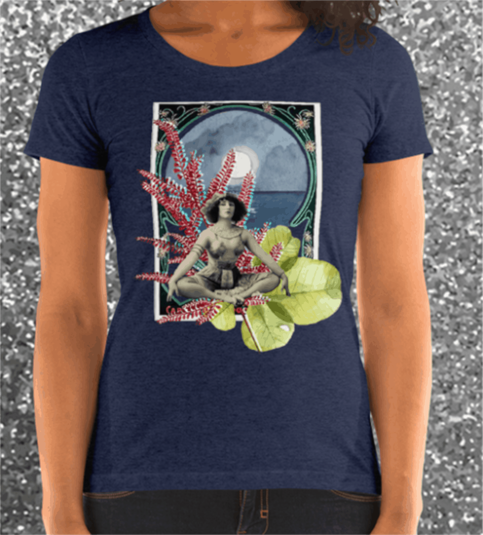 August Valentine Womens M-2 Limited Edition Fitted Graphic T Shirt - Image 2