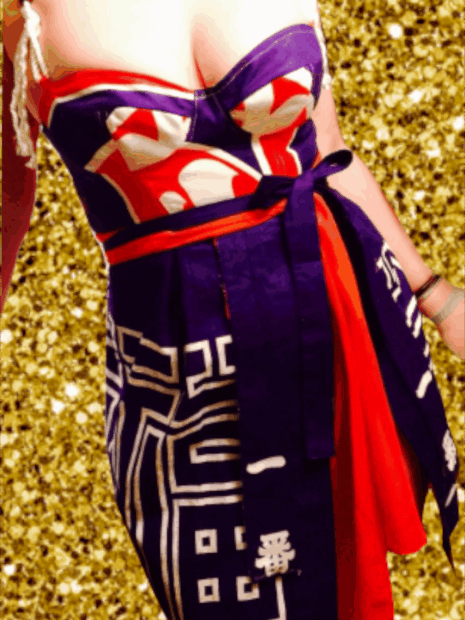Tsunami: Women's one of a kind handmade color block cocktail dress