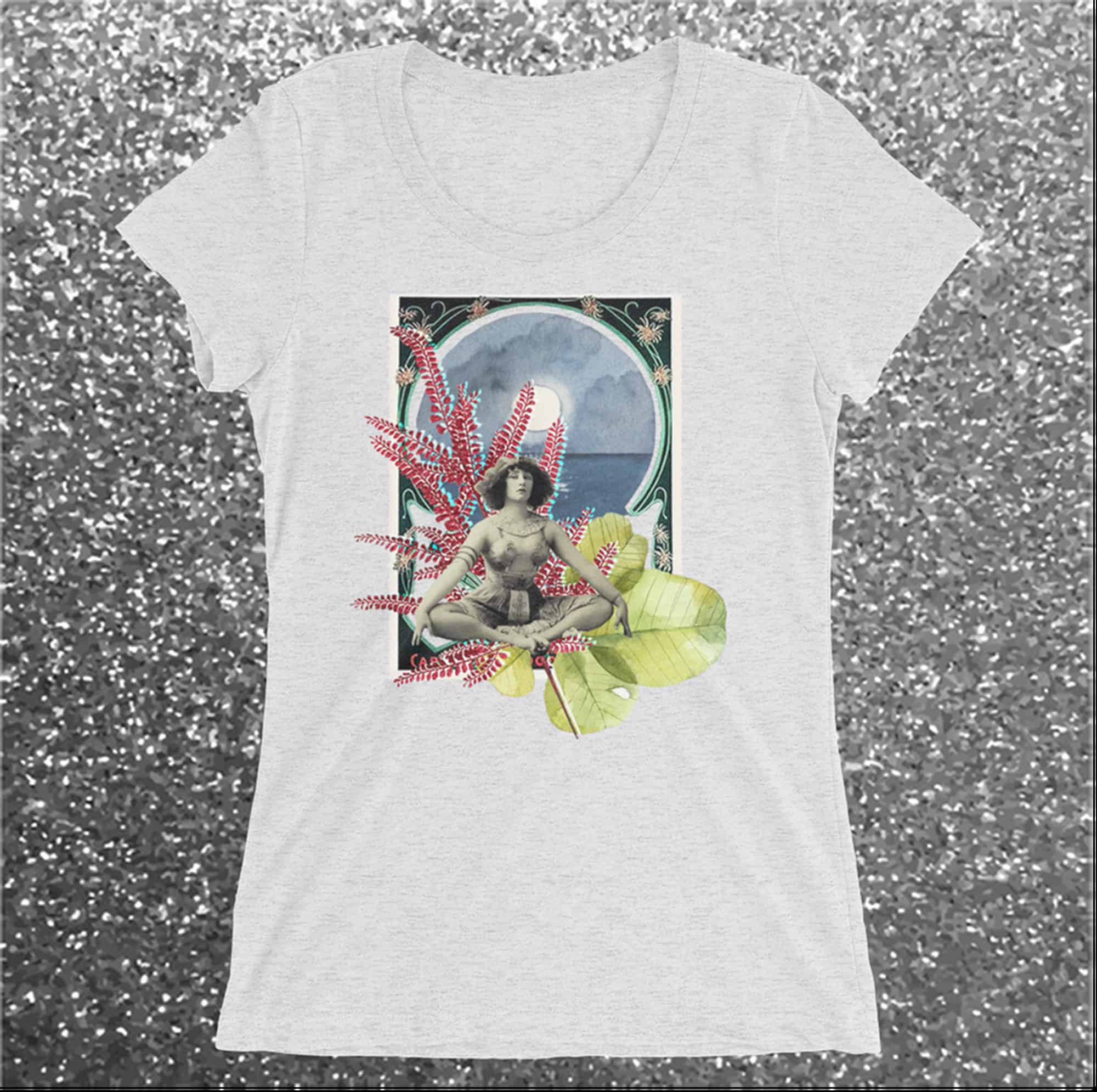 August Valentine Womens M-2 Limited Edition Fitted Graphic T Shirt