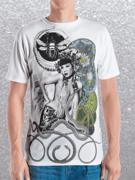 Mens Curiosity Graphic Fitted T August Valentine Limited Edition