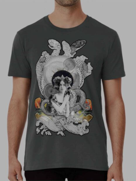 August Valentine Tri Blend Fitted Limited Edition Black Halo T