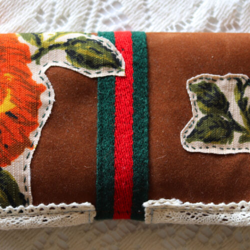 boho patchwork clutch purse