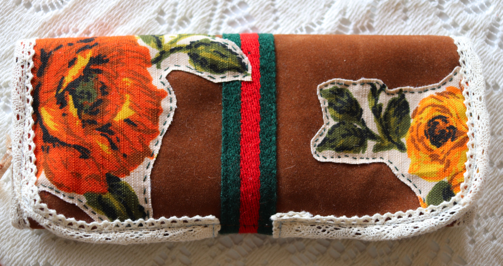 boho patchwork clutch purse