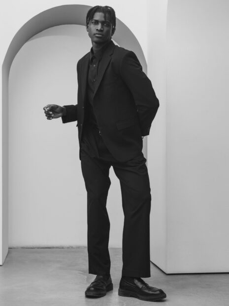 Black Cotton Blazer