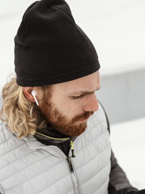Black Knitted Beanie